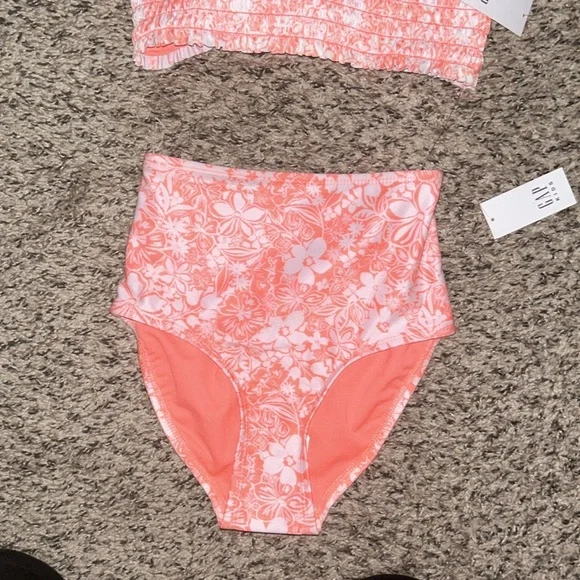 Girls size S (6-7) Gap Kids NWT 2pc Smocked Bikini Floral Print